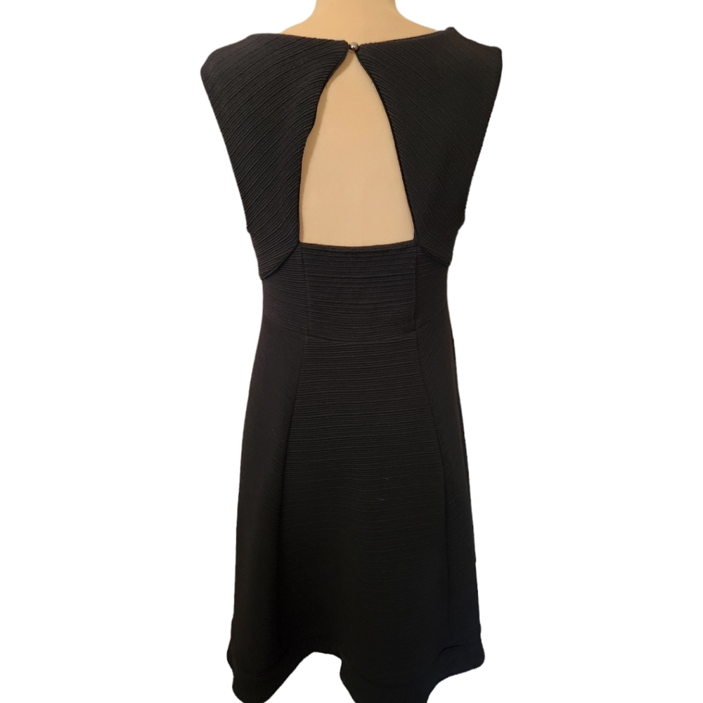 ANTHROPOLOGIE MAEVE Black Textured A-line Mini Dress - Size M - Picture 7 of 11